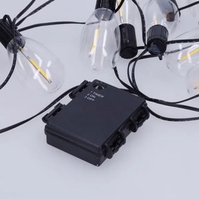 Brilagi - Ghirlanda natalizia LED da esterno 10xLED/3xAA 3,2 m IP44 bianco caldo