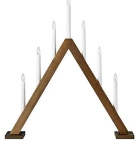 Markslöjd 706226 - Candelabro natalizio ARIELE 7xE10/3W/230V legno/bianco