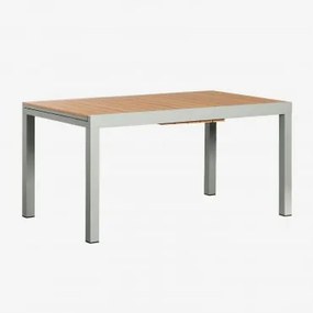 Tavolo da Giardino Allungabile Rettangolare in Alluminio (150-197x90 - Sklum