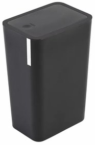 Pattumiera 8 litri Nera in Plastica Con Coperchio Push Moderna