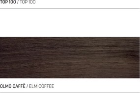 Mensolone sospeso 100 cm per lavabo bagno NINFA in legno Olmo Caffč