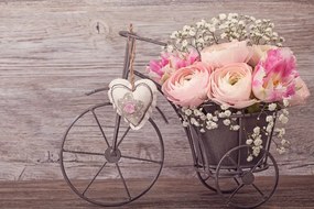 Quadro su tela – Fiori meravigliosi in vaso vintage