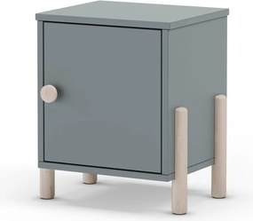 Comodino per bambini verde polveroso in pino massiccio Enola – Marckeric