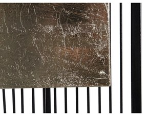 Decorazione da Parete DKD Home Decor Astratto Nero Dorato Metallo Moderno (89 x 4,5 x 97 cm)