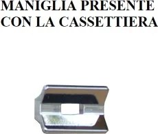 Cassettiera 5 cassetti in legno 53x91h cm Noce