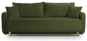 Divano verde allungabile con contenitore 231 cm Elen – Micadoni