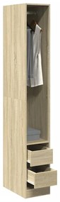 Armadio Rovere Sonoma 30x50x200 Cm İn Legno Multistrato /