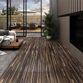 Listoni Autoadesivi İn Pvc 5,21 M² 2 Mm Marrone A Strisce /