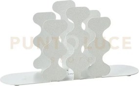 Portatovaglioli di design nori verticale bianco marmo