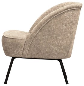 Poltrona beige con rivestimento in ciniglia Vogue – WOOOD