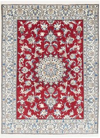 Nain Tappeto persiano 190 x 150 Rosso (Iran) Annodato A Mano
