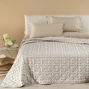 Copriletto Trapuntato in Raso Jacquard Collins Matrimoniale