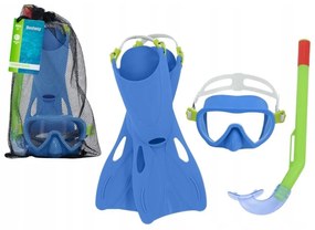Bestway Set Snorkel Junior Cinturino Anatomico Colore Misto 37-41 +7 Anni Spiaggia e Piscina 25019