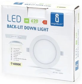 Aigostar - Lampada LED da incasso LED/6W/230V 4000K diametro 11,8 cm bianco