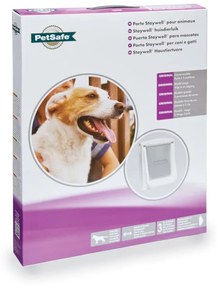 Petsafe porta per animali a 2 direzioni 760 grande 35,6x30,5 cm bianca