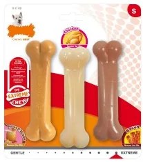 Giocattolo da mordere per cani Nylabone Extreme Chew Value Pack Bacon Burro Di Arachidi Taglia S Pollo Nylon (3 pcs)