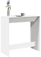 Tavolo da Bar Bianco 102x50x103,5 cm in Legno Multistrato 854427