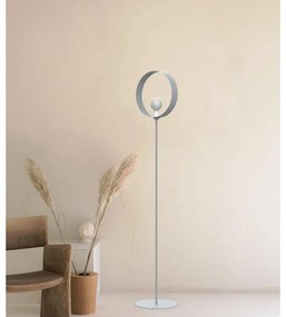 Lampada da terra Nucleo in acciaio, H 180 cm, E27 MAX42W LUMICOM