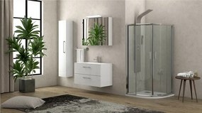 Box doccia basso 90x90cm semicircolare altezza 170cm | K400 - KAMALU