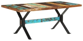 Tavolo Da Pranzo 180x90x76 Cm İn Legno Massello Di Recupero /