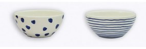 Set di 2 ciotole in ceramica Blue Dots - Madre Selva