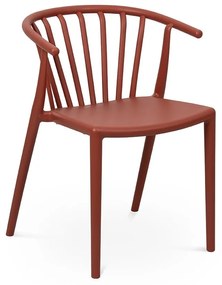 Sedia da esterno marrone in plastica Capri – Bonami Essentials