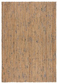 Tappeto blu/di colore naturale in iuta tessuto a mano 160x230 cm Jute Boucle Blue – Flair Rugs
