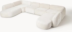 Divano componibile XL in teddy bouclé Wolke