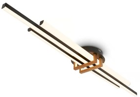 Brilo - Plafoniera LED TINKA, 30W, 230V, 3000K, nera