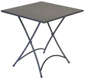Tavolino da esterno struttura e superficie in Acciaio  70x70cm
