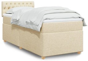 Giroletto A Molle Con Materasso Crema 90x200 Cm İntessuto /
