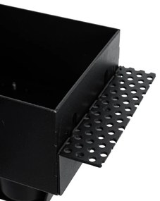 Set di 6 faretti incasso neri GU10 70mm senza cornice - Oneon