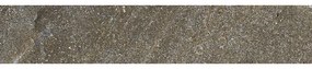 Piastrella battiscopa Hellir in monocottura smaltata marrone beige azzurro L 60 x H 8 cm x Sp 9 mm