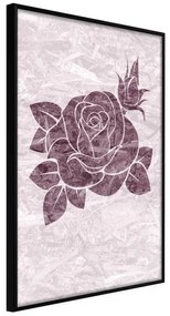 Poster  Monochromatic Rose  Cornice Quadri Cornice nera, Larghezza x Altezza Home decor 40x60