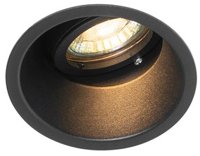 Faretto da incasso intelligente regolabile nero con Wi-Fi GU10 - Alloy