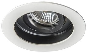 Faretto da incasso moderno bianco in acciaio set da 5 - Rondoo