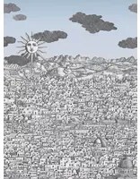 Cole & Son Carta da parati Vista Mediterranea - Blue Ombre Sky