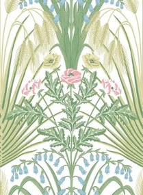 Tapete Bluebell von Cole and Son - Green and Cream