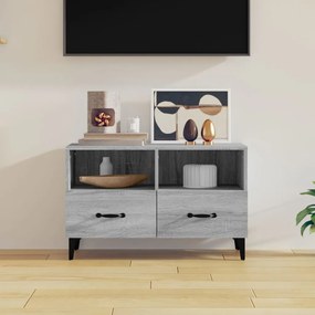 Mobile Porta Tv Grigio Sonoma 80x36x50 Cm İn Legno Multistrato /