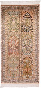 Cashmere Silk Tappeto 80 x 150 (Indian) Annodato A Mano