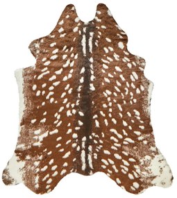 Tappeto pelliccia sintetica marrone 130 x 170 cm KNOLL Beliani