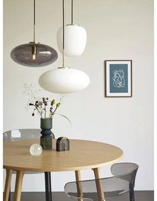 Lampadario dimmerabile grigio con paralume in vetro ø 40 cm Reflect - Hübsch