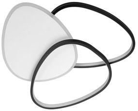 Plafoniera LED LED/82W/230V 3000-5000K nero/grigio