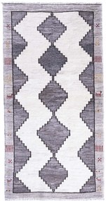 Shiraz Tappeto 90 x 180 Beige (Iran) Annodato A Mano