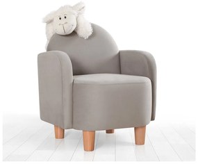 Poltrona grigia per bambini Nock - Artie