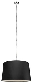 Lampada a sospensione moderna in acciaio con paralume 45 cm nero - Cappo 1