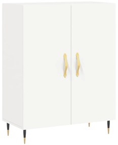 Credenza Bianca 69,5x34x90 cm in Legno Multistrato