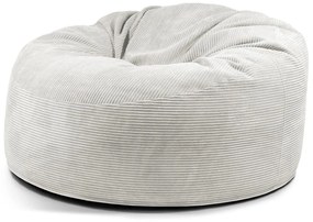 Puof a sacco color crema con rivestimento in velluto a coste Om 135 – SLOWDOWN