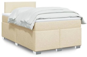 Giroletto A Molle Con Materasso Crema 120x200 Cm İn Tessuto /