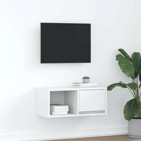 Mobile Porta Tv Bianco 60x31x25,5 Cm İn Legno Multistrato /